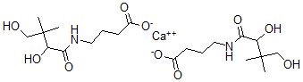 CAS 登录号:1990-07-4, 4-(2,4-二羟基-3,3-二甲基丁酰胺基)-丁酸钙盐(2:1)