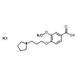 CAS#: 199327-71-4, 3-Methoxy-4-[3-(1-Pyrrolidinyl)Propoxy]Benzoic Acid Hydrochloride (1:1)