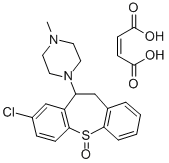 CAS 登录号:19939-38-9, 1-(8-氯-10,11-二氢二苯并(b,f)硫杂卓-10-基)-4-甲基-哌嗪S-氧化物(Z)-2-丁烯二酸盐(1:1)