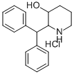 CAS 登录号:19946-20-4, 2-(二苯基甲基)-3-哌啶醇盐酸盐
