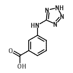 CAS 登录号：199535-07-4， 3-(2H-四唑-5-基氨基)苯甲酸