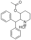CAS 登录号:19974-78-8, 2-(二苯基甲基)-3-哌啶醇乙酸酯盐酸盐