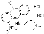 CAS 登录号:20063-73-4, N',N'-二甲基-N-(1-硝基-10-氧代-1H-吖啶-9-基)丙烷-1,3-二胺二盐酸盐