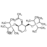 CAS 登录号:201053-38-5, 3-O-乙酰基-2,6-脱水-5-脱氧-1,4-二-O-(三异丙基硅烷基)-D-阿拉伯糖-己-5-烯糖