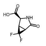 CAS 登录号：201231-48-3， (1R,2S,5S)-6,6-二氟-4-氧代-3-氮杂双环[3.1.0]己烷-2-羧酸