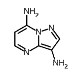 CAS 登录号：201599-12-4， 吡唑并[1,5-a]嘧啶-3,7-二胺