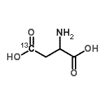 CAS 登录号：202326-56-5， (4-<sup>13</sup>C)天冬氨酸