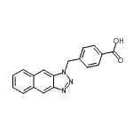 CAS 登录号：202582-08-9， 4-(1H-萘并[2,3-d][1,2,3]三唑-1-基甲基)苯甲酸