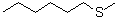 CAS#: 20291-60-5, 1-(Methylsulfanyl)Hexane