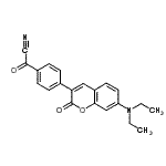 CAS 登录号：203256-20-6， {4-[7-(二乙基氨基)-2-氧代-2H-苯并吡喃-3-基]苯基}(氧代)乙腈