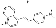 CAS#: 20327-08-6, 4-[2-[4-(Dimethylamino)Phenyl]Ethenyl]-1-Methyl-Quinolinium Iodide (1:1)