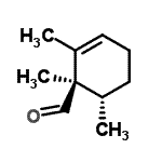 CAS 登录号：203318-14-3， (1R,6S)-1,2,6-三甲基-2-环己烯-1-甲醛