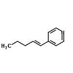 CAS 登录号：203318-35-8， 4-[(1E)-1-戊烯-1-基]吡啶