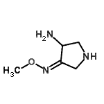 CAS 登录号：203434-51-9， (4Z)-4-(甲氧基亚胺)-3-吡咯烷胺