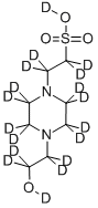 CAS#: 203805-87-2, 4-[2-(Hydroxy-D)Ethyl-1,1,2,2-D4]-1-Piperazine-2,2,3,3,5,5,6,6-D8-Ethane-alpha,alpha,beta,beta-D4-Sulfonic Acid-D