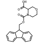 CAS 登录号：204320-51-4， 4-[(9H-芴-9-基甲氧基)羰基]-3-吗啉羧酸