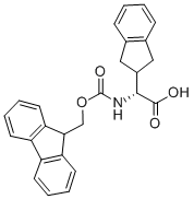 CAS 登录号：205526-40-5， (alphaR)-alpha-[[(9H-芴-9-基甲氧基)羰基]氨基]-2,3-二氢-1H-茚-2-乙酸