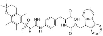 CAS#: 206060-56-2, 4-[[(1,1-Dimethylethoxy)Carbonyl][[[(1,1-Dimethylethoxy)Carbonyl]Amino]Iminomethyl]Amino]-N-[(9H-Fluoren-9-Ylmethoxy)Carbonyl]-L-Phenylalanine