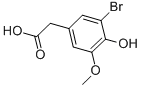 CAS#: 206559-42-4, 3-Bromo-4-Hydroxy-5-Methoxy-Benzeneacetic Acid