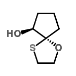 CAS 登录号：207803-15-4， (5R,6S)-1-氧杂-4-硫杂螺[4.4]壬烷-6-醇