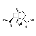 CAS 登录号：207804-37-3， (1S,2S,5S,7S)-2-氨基双环[3.2.0]庚烷-2,7-二甲酸