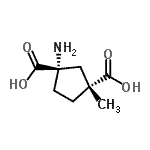 CAS 登录号：207983-50-4， (1S,3R)-1-氨基-3-甲基-1,3-环戊烷二甲酸