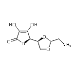 CAS 登录号：208125-54-6， (5R)-5-[(4S)-2-(氨基甲基)-1,3-二氧戊环-4-基]-3,4-二羟基-2(5H)-呋喃酮