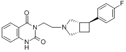 CAS 登录号：208661-17-0， 3-[2-[(1S,5S,7S)-7-(4-氟苯基)-3-氮杂双环[3.2.0]庚-3-基]乙基]-1H-喹唑啉-2,4-二酮