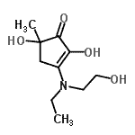 CAS 登录号：208777-98-4， 3-(乙基-(2-羟基乙基)氨基)-2,5-二羟基-5-甲基-环戊-2-烯-1-酮