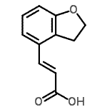 CAS 登录号：209257-37-4， (2E)-3-(2,3-二氢-1-苯并呋喃-4-基)丙烯酸