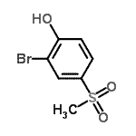 CAS 登录号：20951-43-3， 2-溴-4-(甲基磺酰基)苯酚