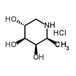CAS 登录号：210174-73-5， (2S,3R,4S,5R)-2-甲基-3,4,5-哌啶三醇盐酸盐(1:1)