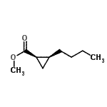CAS 登录号：210546-52-4， 甲基(1R,2S)-2-丁基环丙烷羧酸酯