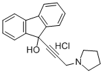 CAS 登录号:2110-37-4, 9-(3-吡咯烷-1-鎓-1-基丙-1-炔基)芴-9-醇氯化物