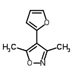 CAS 登录号：211096-32-1， 4-(2-呋喃基)-3,5-二甲基-1,2-恶唑
