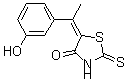 CAS 登录号:21147-57-9, 5-(M-羟基-alpha-甲基苄亚基)-2-硫酮噻唑烷-4-酮