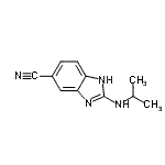 CAS 登录号：211693-63-9， 2-(异丙基氨基)-1H-苯并咪唑-5-甲腈