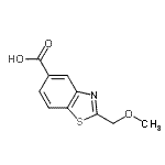 CAS 登录号：211915-66-1， 2-(甲氧基甲基)-1,3-苯并噻唑-5-羧酸