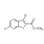CAS 登录号：21211-20-1， 甲基3-氯-6-氟-1-苯并噻吩-2-羧酸酯