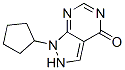 CAS 登录号：21253-98-5， 1-环戊基-2H-吡唑并[4,5-e]嘧啶-4-酮