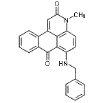 CAS 登录号：21295-58-9， 6-(苄基氨基)-3-甲基-3H-萘并[1,2,3-去]喹啉-2,7-二酮