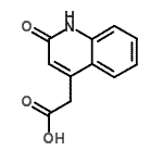 CAS 登录号：21298-80-6， (2-氧代-1,2-二氢-4-喹啉基)乙酸