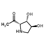 CAS 登录号：213314-75-1， 1-[(2S,3S,4S)-3,4-二羟基-2-吡咯烷基]乙酮