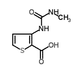 CAS 登录号：213390-51-3， 3-[(甲基氨基甲酰)氨基]-2-噻吩羧酸