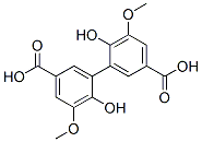 CAS 登录号:2134-90-9, 3-(5-羧基-2-羟基-3-甲氧基苯基)-4-羟基-5-甲氧基苯甲酸
