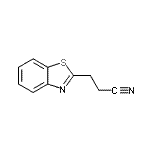 CAS 登录号：21344-51-4， 3-(1,3-苯并噻唑-2-基)丙腈