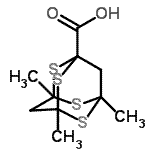 CAS 登录号：21404-62-6， 3,5,7-三甲基-2,4,6,8-四硫杂三环[3.3.1.1<sup>3,7</sup>]癸烷-1-羧酸