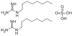CAS 登录号：21409-35-8， 1-辛基胍半硫酸盐