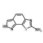 CAS 登录号：21444-02-0， 2H-[1,3]噻唑并[4,5-g]吲唑-7-胺