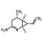 CAS 登录号：214478-59-8， (1R,5S,6S,7S)-5-甲基-7-乙烯基-2-氮杂双环[4.1.0]庚-2-烯-3-胺